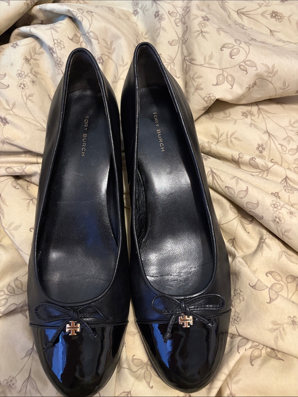 Tory Burch Cap-Toe Block Heel Pump